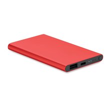 Power Bank Aluminio 4000mAh Rojo