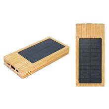 Power Bank Solar de Bambú 8000mAh