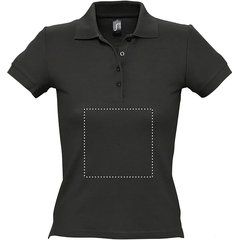 Polo Ajustado Mujer 210g Algodón | Frontal