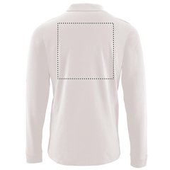 Polo Manga Larga Hombre 180g | Trasero