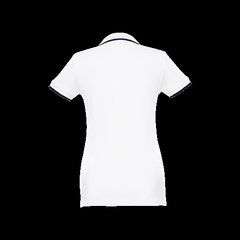 Polo slim fit mujer bicolor | Espalda