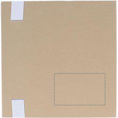 Portanotas adhesivas de papel ecológico reciclado y bolígrafo | Trasero