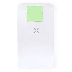 Power Bank 5000mAh Blanco | Parte superior cara principal | 30 x 30