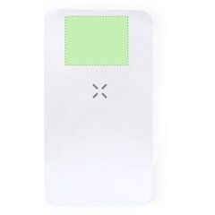 Power Bank 5000mAh Blanco | Parte superior cara principal | 40 x 30