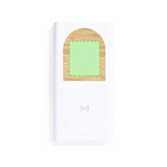 Power Bank Compostable 8000mAh Carga Rápida | Zona superior de madera | 40 x 35