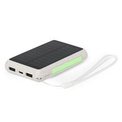 Power Bank Solar 5000mAh Fibra de Trigo | En cara lateral