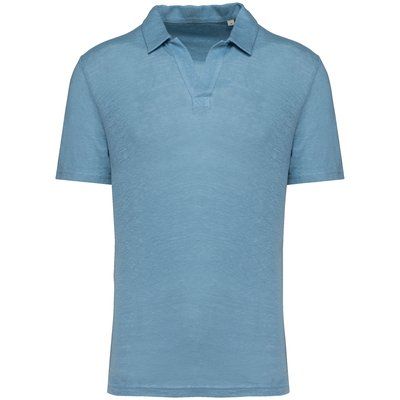 Polo 100% lino hombre Cool Blue XXL