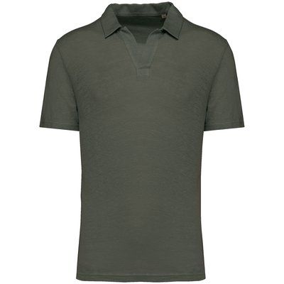 Polo 100% lino hombre Organic Khaki M