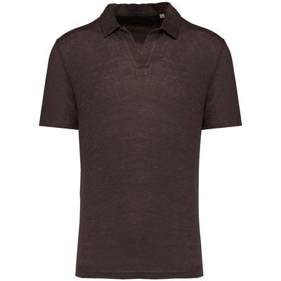 Polo 100% lino hombre Stone Grey M