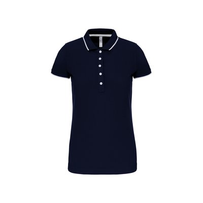 Polo 5 botones mujer Navy / White / Red XS