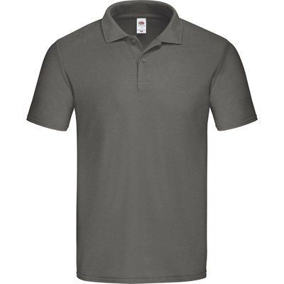 Polo Adulto 100% Algodón Gris Oscuro L