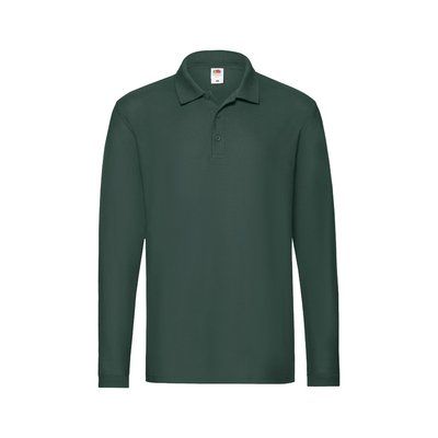 Polo Adulto Manga Larga 180g/m2 Verde Oscuro XL