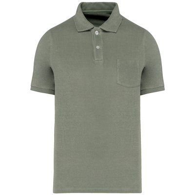 Polo ajustado eco hombre Almond Green XS