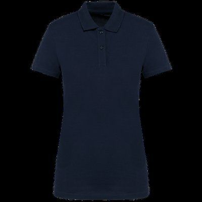 Polo de algodón de manga corta de chica Deep Navy M