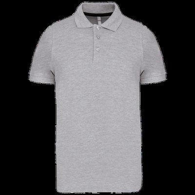 Polo de algodón manga corta para hombre Oxford Grey 4XL