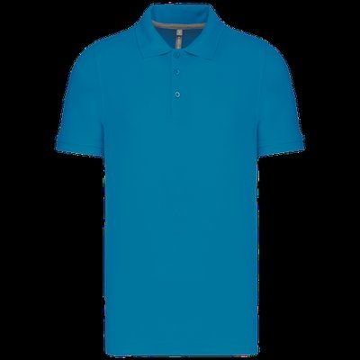 Polo de algodón manga corta para hombre Tropical Blue L