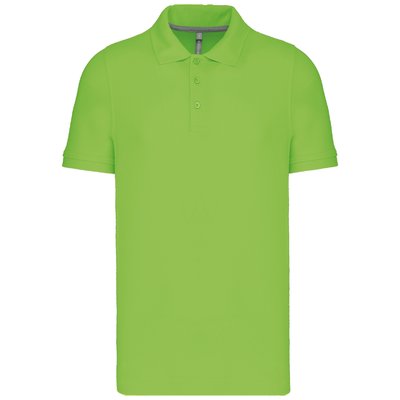 Polo de algodón manga corta para hombre Verde XXL