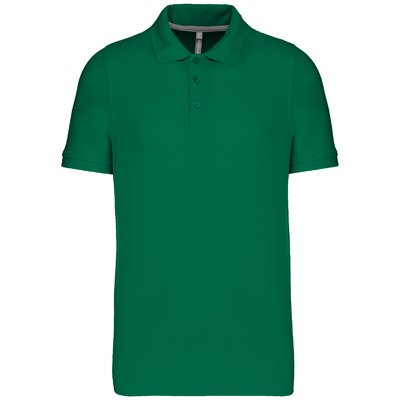 Polo de algodón manga corta para hombre Verde XXL