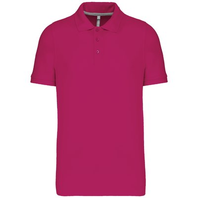 Polo de algodón manga corta para hombre Violeta S