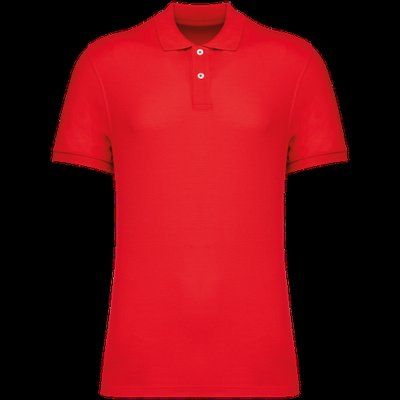 Polo algodón orgánico para hombre Poppy Red S