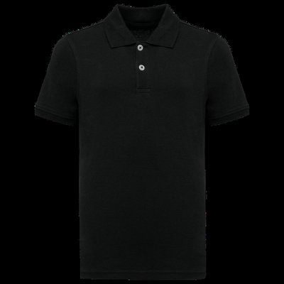 Polo algodón orgánico infantil Black 4/6 ans