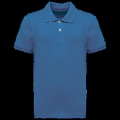 Polo algodón orgánico infantil Light Royal Blue 6/8 ans