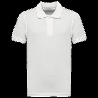 Polo algodón orgánico infantil White 4/6 ans