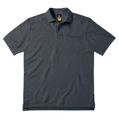 Polo de algodón peinado DARK GREY L