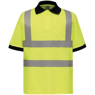 Polo alta visibilidad manga corta Hi Vis Yellow 3XL