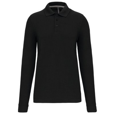 Polo Antibacteriano Hombre Negro M