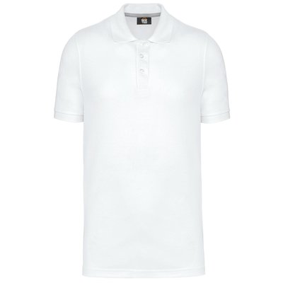 Polo Antibacteriano Hombre uso profesional Blanco 4XL