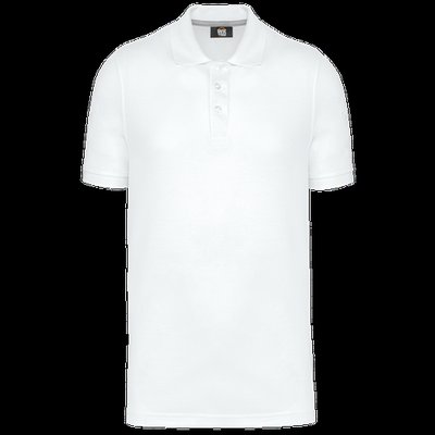 Polo Antibacteriano Hombre uso profesional White XXL