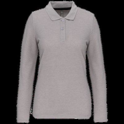 Polo Antibacteriano Mujer Manga Larga Oxford Grey XXL