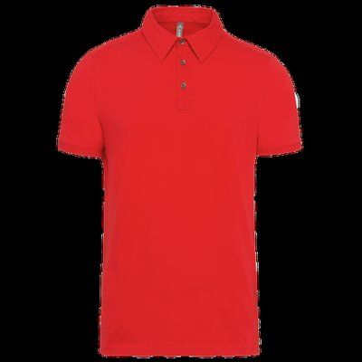 Polo atemporal manga corta hombre Red XXL