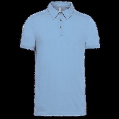 Polo atemporal manga corta hombre Sky Blue M