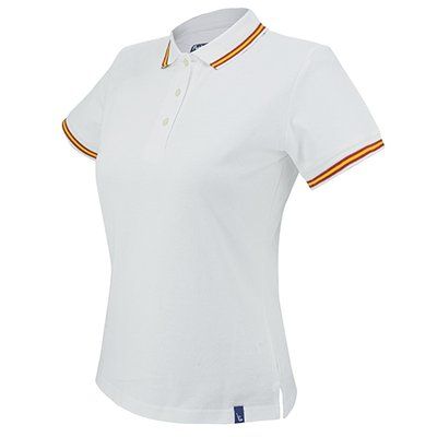 Polo Bandera Mujer Blanco BL L