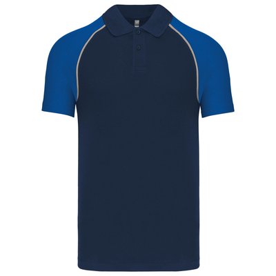 Polo baseball manga corta Azul 3XL