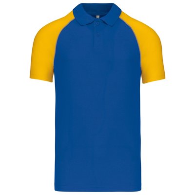 Polo baseball manga corta Azul S