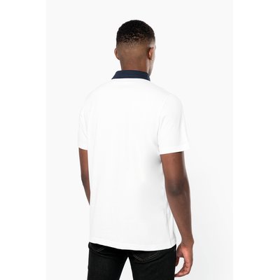 Polo bicolor hombre algodón