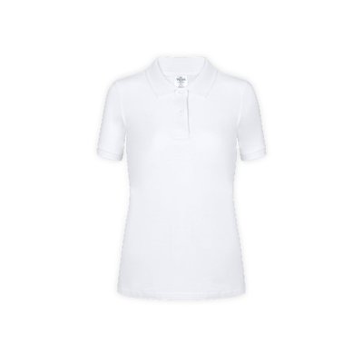 Polo Blanco de Algodón para Mujer Blanco XL