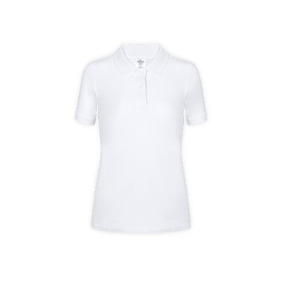 Polo Blanco de Algodón para Mujer