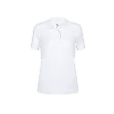 Polo Blanco de Algodón para Mujer