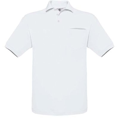 Polo con bolsillo en el pecho Blanco XL