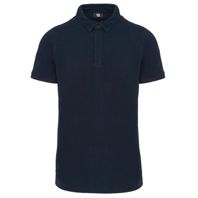 Polo con botones a presión Azul XXL