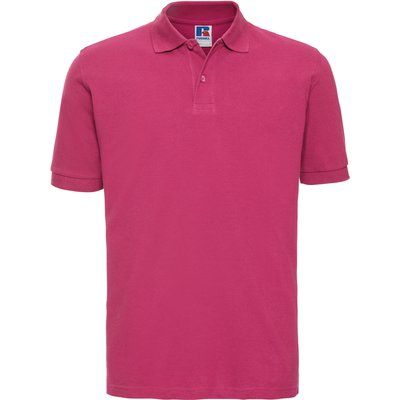 Polo clásico hombre algodón piqué Fuchsia L