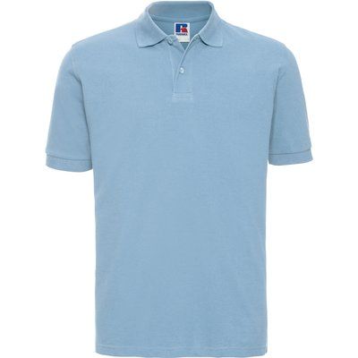 Polo clásico hombre algodón piqué Sky Blue L