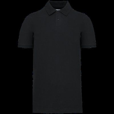 Polo Corte entallado hombre Black 4XL