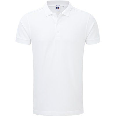 Polo corte slim hombre algodón White XXL