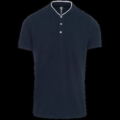 Polo cuello mao para hombre Navy / White XXL