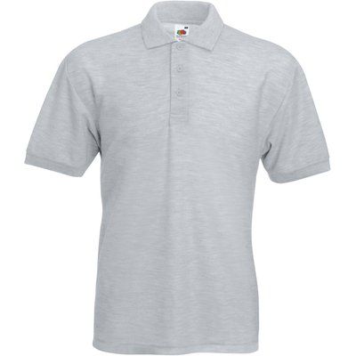 Polo cuidado fácil Heather Grey 5XL